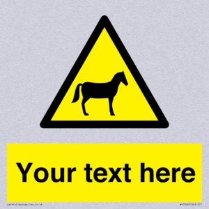 Custom warning horses